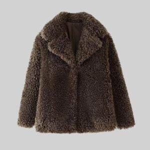 Women's Faux Fur Coat Elegant European & American Style Jacket for Any Occasion