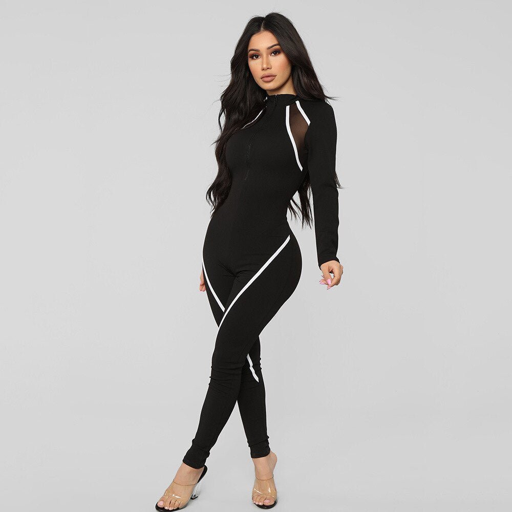 Featured image for 'Women's Full-Sleeve Sports Jumpsuit Stretchy, Breathable, and Performance-Ready'