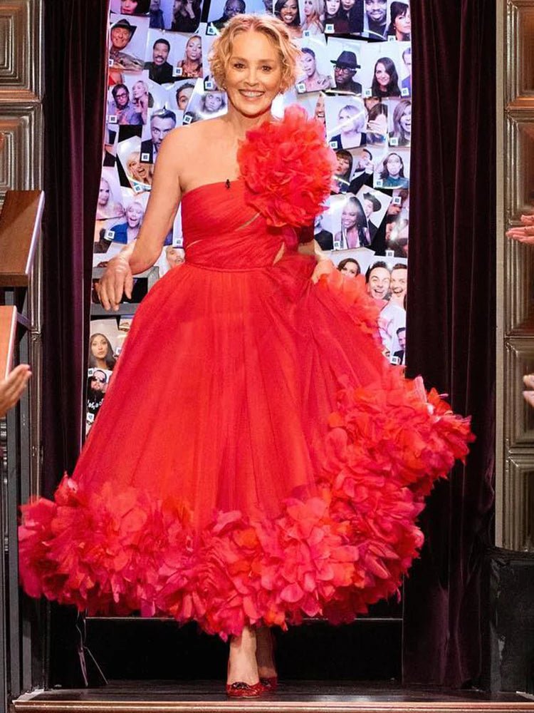 Featured image for 'Elegant One-Shoulder Party Dress Sleeveless Long Gown for Christmas & New Year Celebrations'