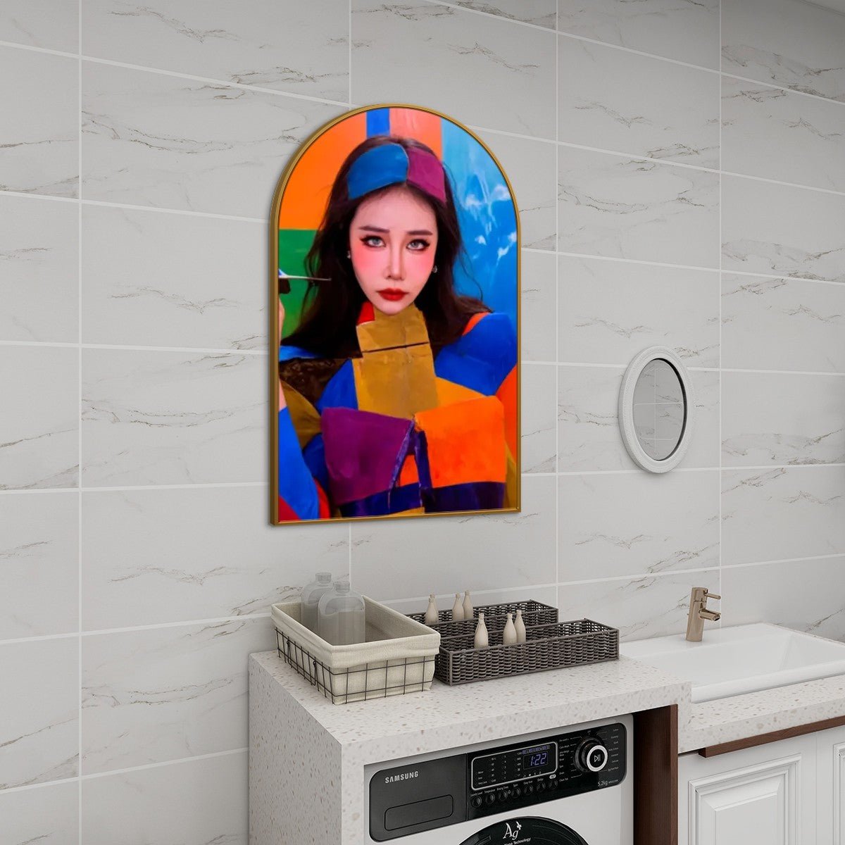 Featured image for 'Jiafei Glam Arched Canvas Wall Art'