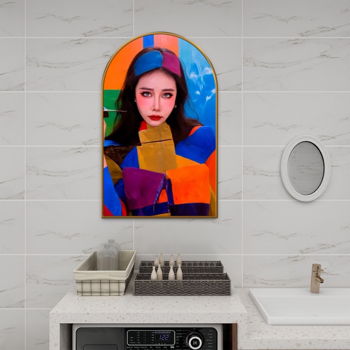 Featured image for 'Jiafei Glam Arched Canvas Wall Art'