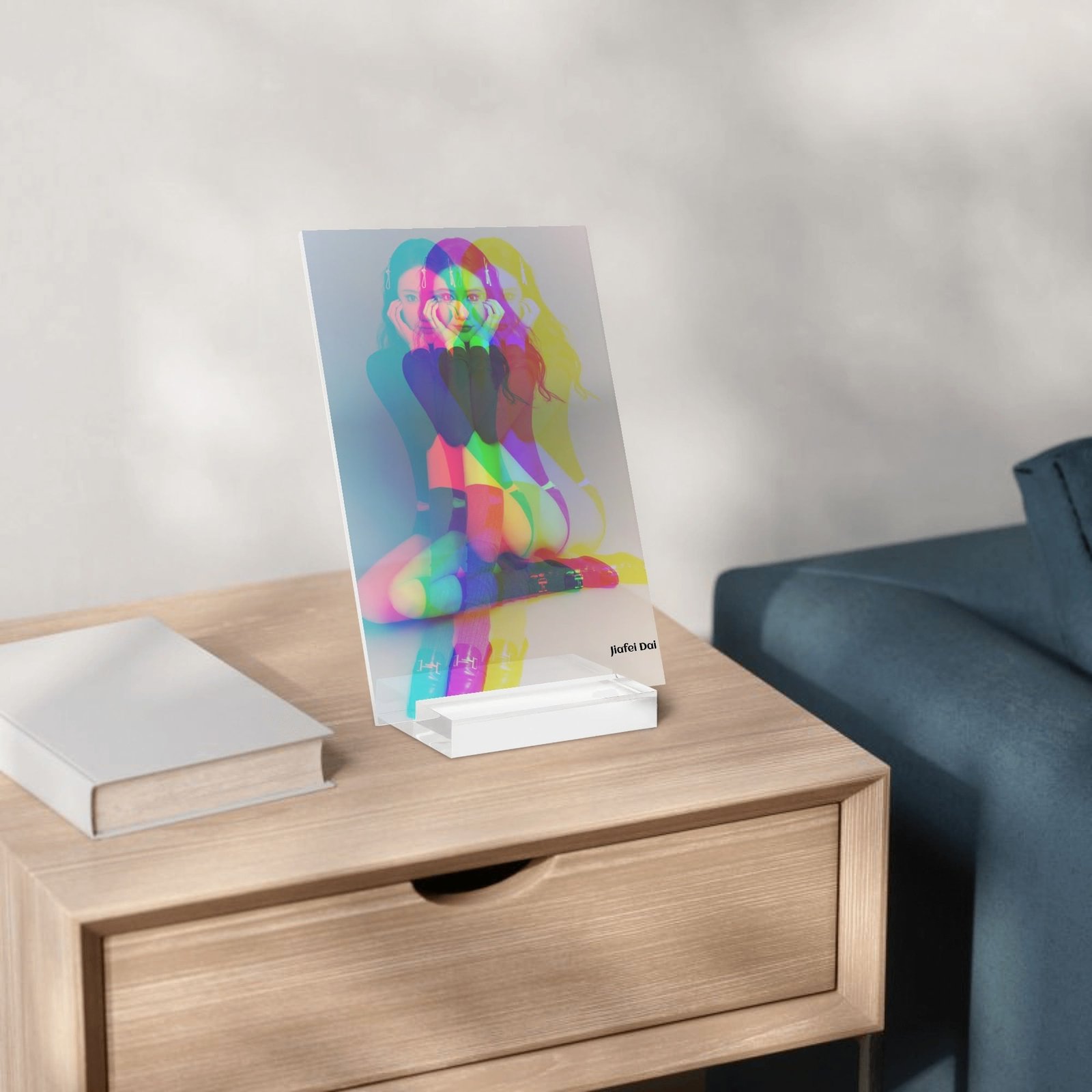 Featured image for 'Personalised Name Acrylic Menu Holder Table Signs Stand with Base'