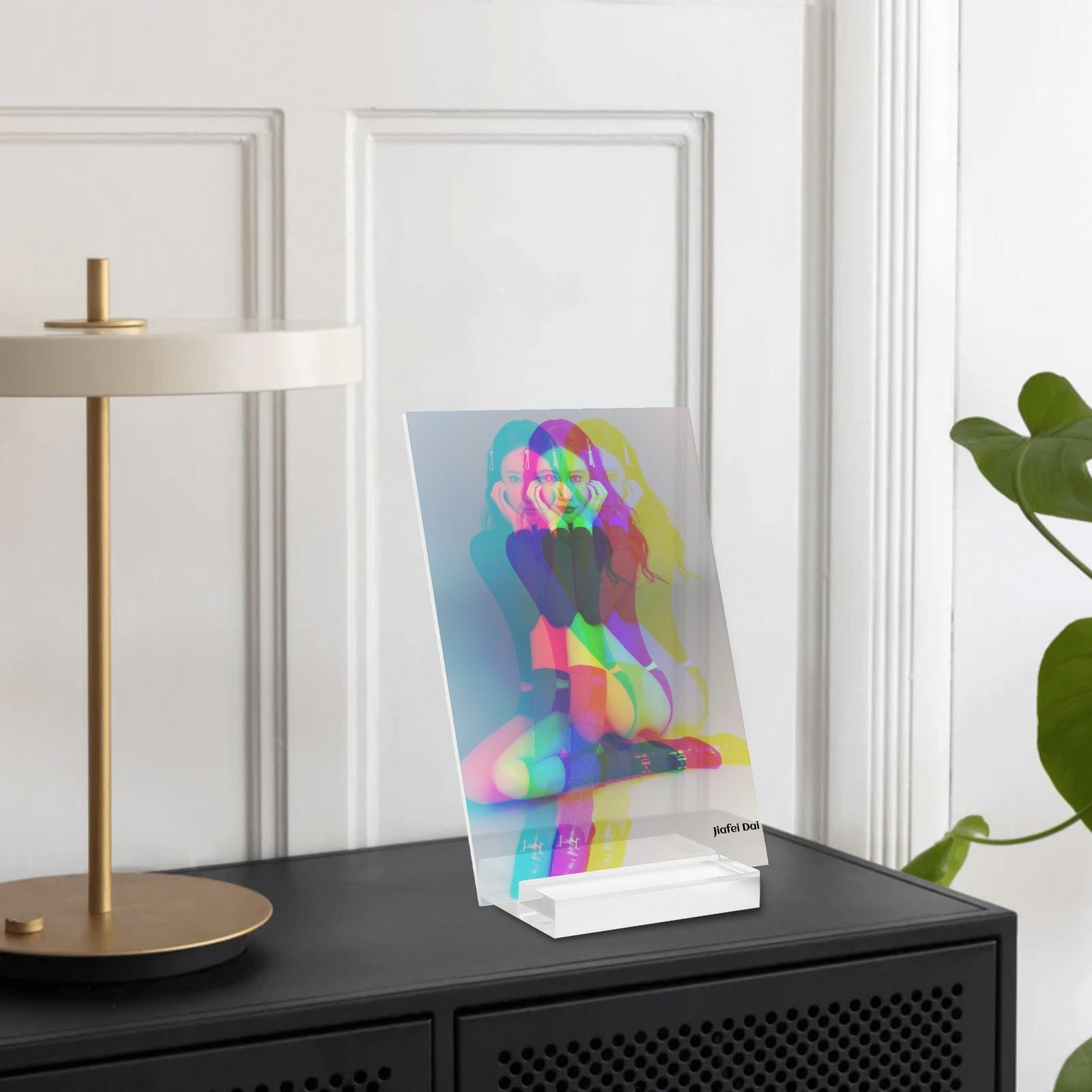 Featured image for 'Personalised Name Acrylic Menu Holder Table Signs Stand with Base'