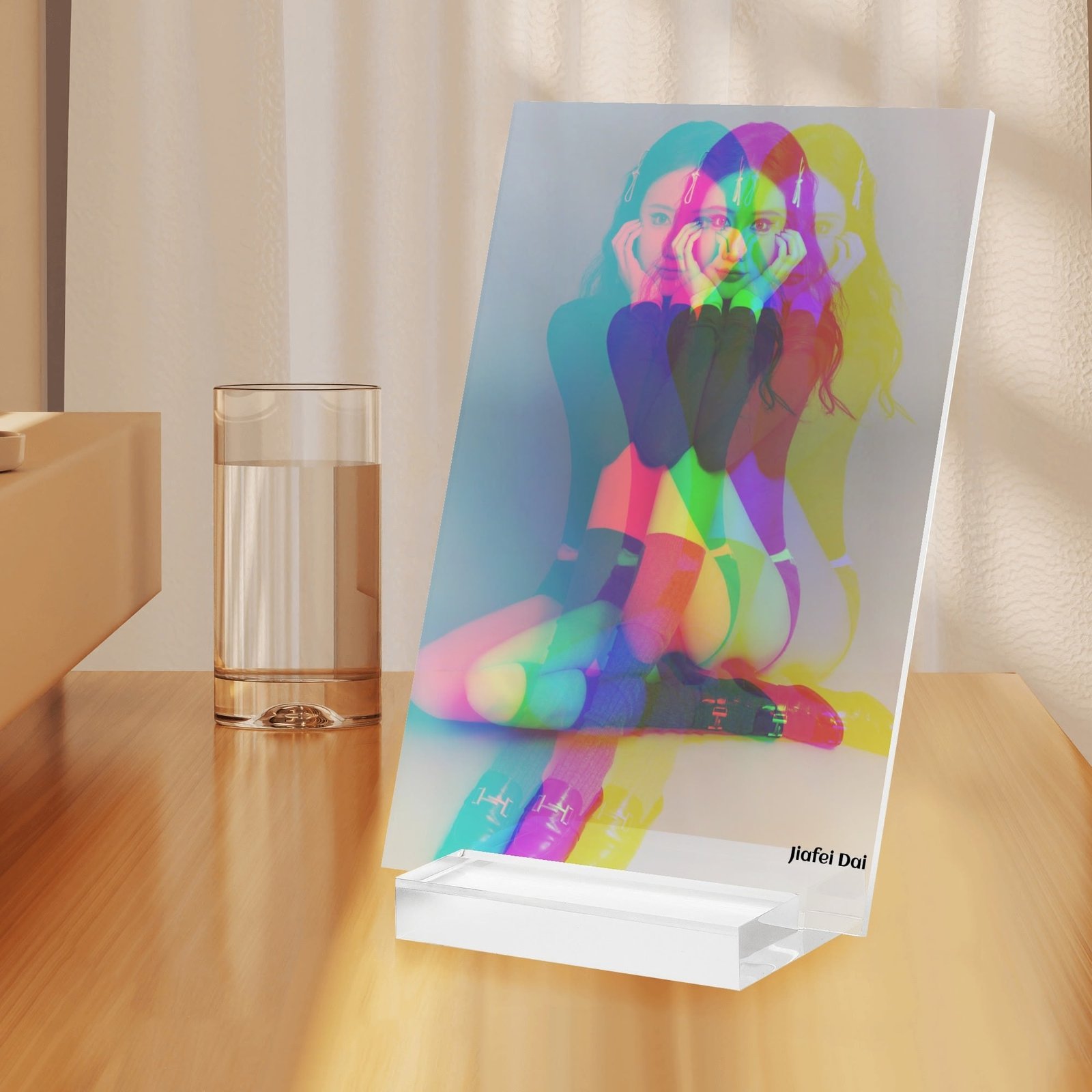 Featured image for 'Personalised Name Acrylic Menu Holder Table Signs Stand with Base'