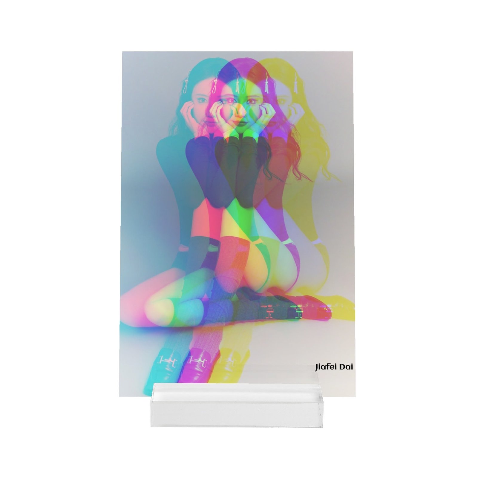 Featured image for 'Personalised Name Acrylic Menu Holder Table Signs Stand with Base'