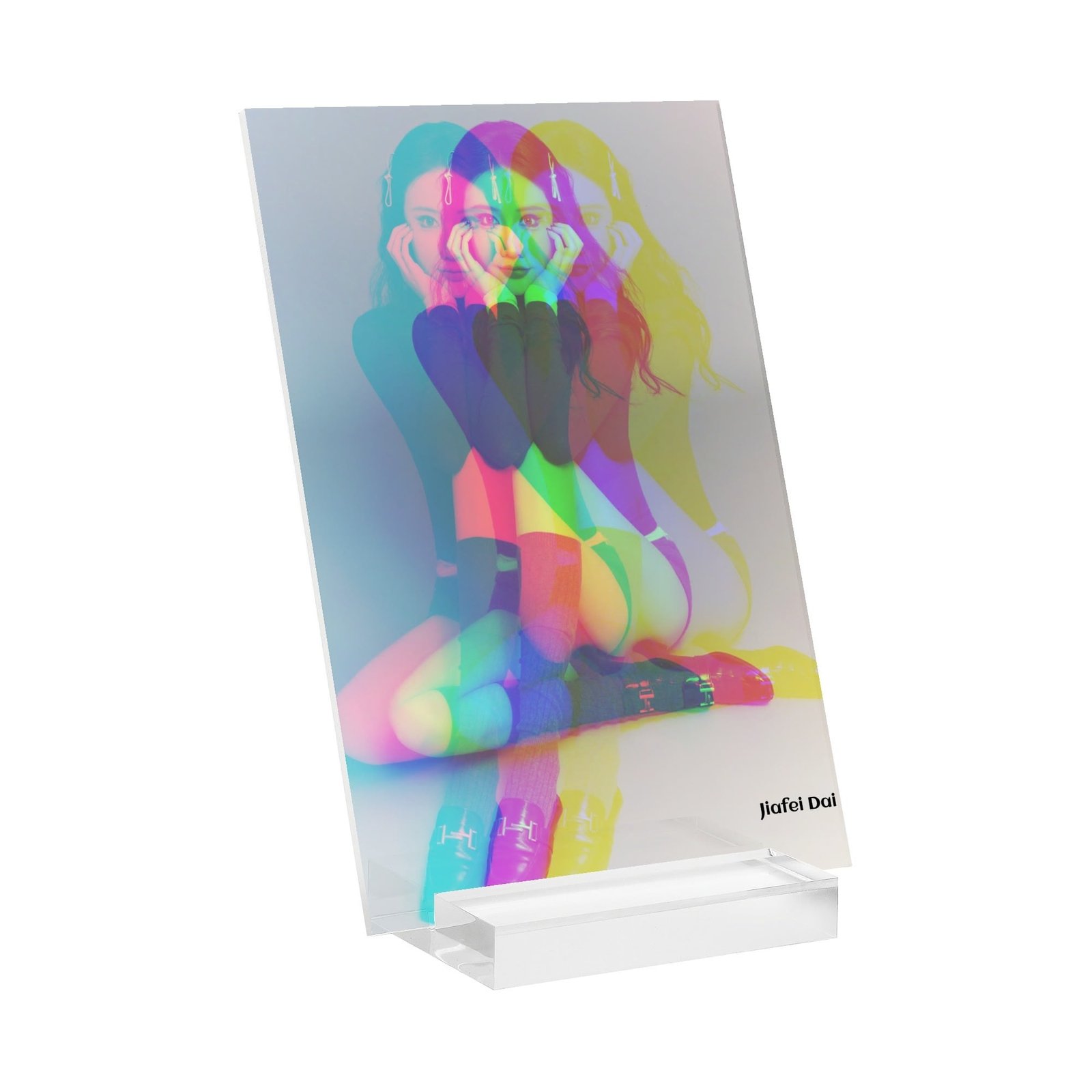 Featured image for 'Personalised Name Acrylic Menu Holder Table Signs Stand with Base'