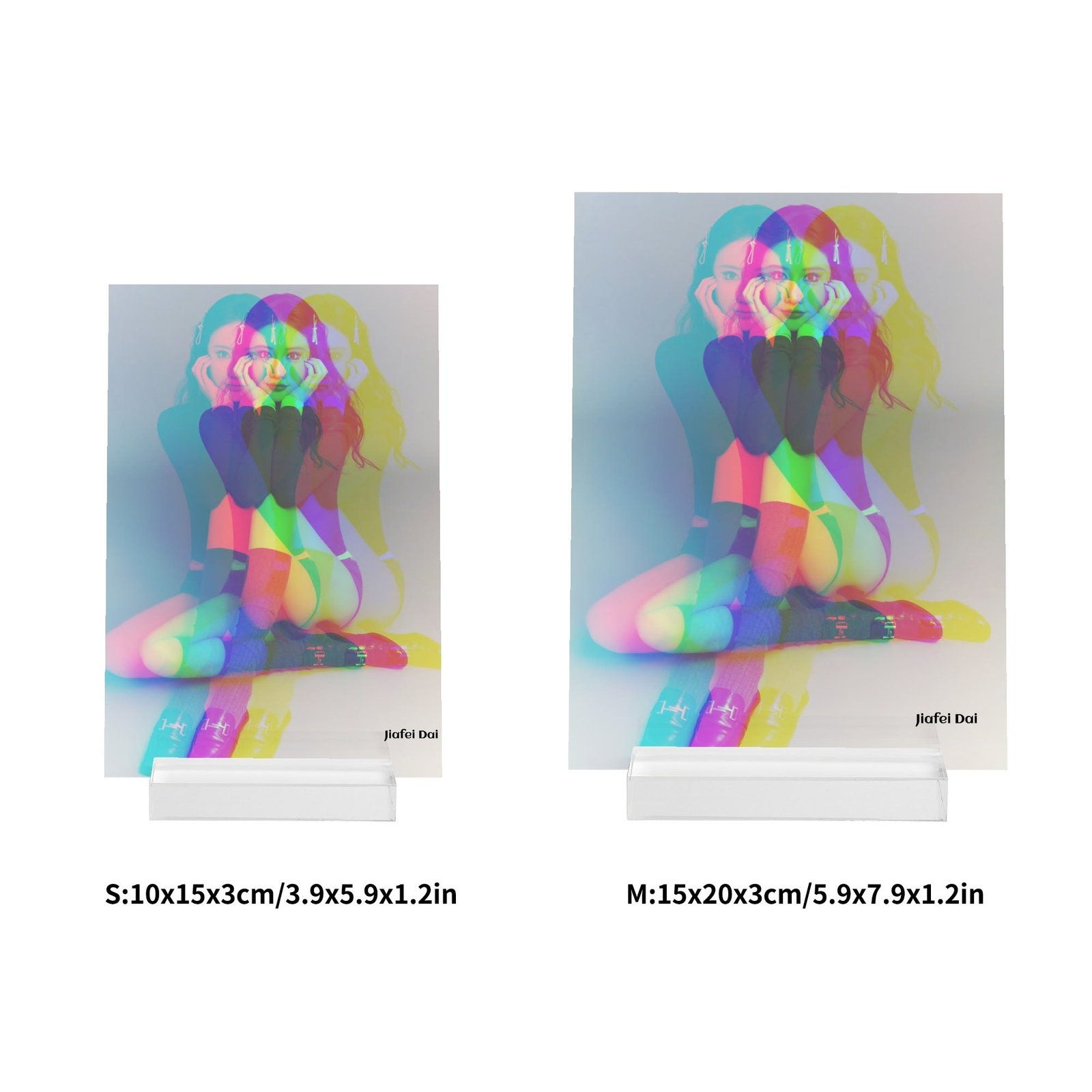 Featured image for 'Personalised Name Acrylic Menu Holder Table Signs Stand with Base'